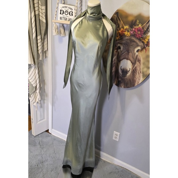 Ralph Lauren Purple Label Dresses & Skirts - Ralph Lauren Purple Label Chilton Washed Satin Evening Dress Size 10 $3490